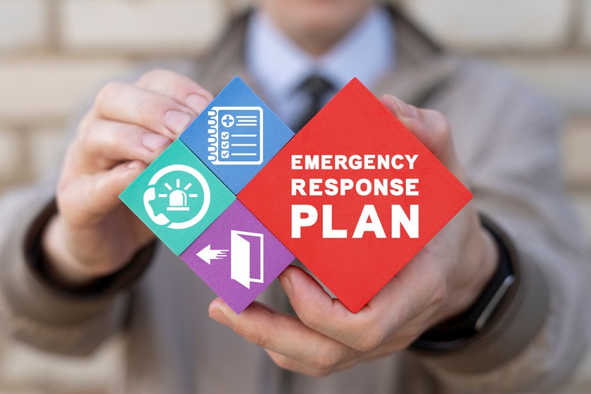 Concept of emergency response plan. Emergency Preparedness and T